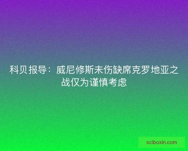 科贝报导：威尼修斯未伤缺席克罗地亚之战仅为谨慎考虑